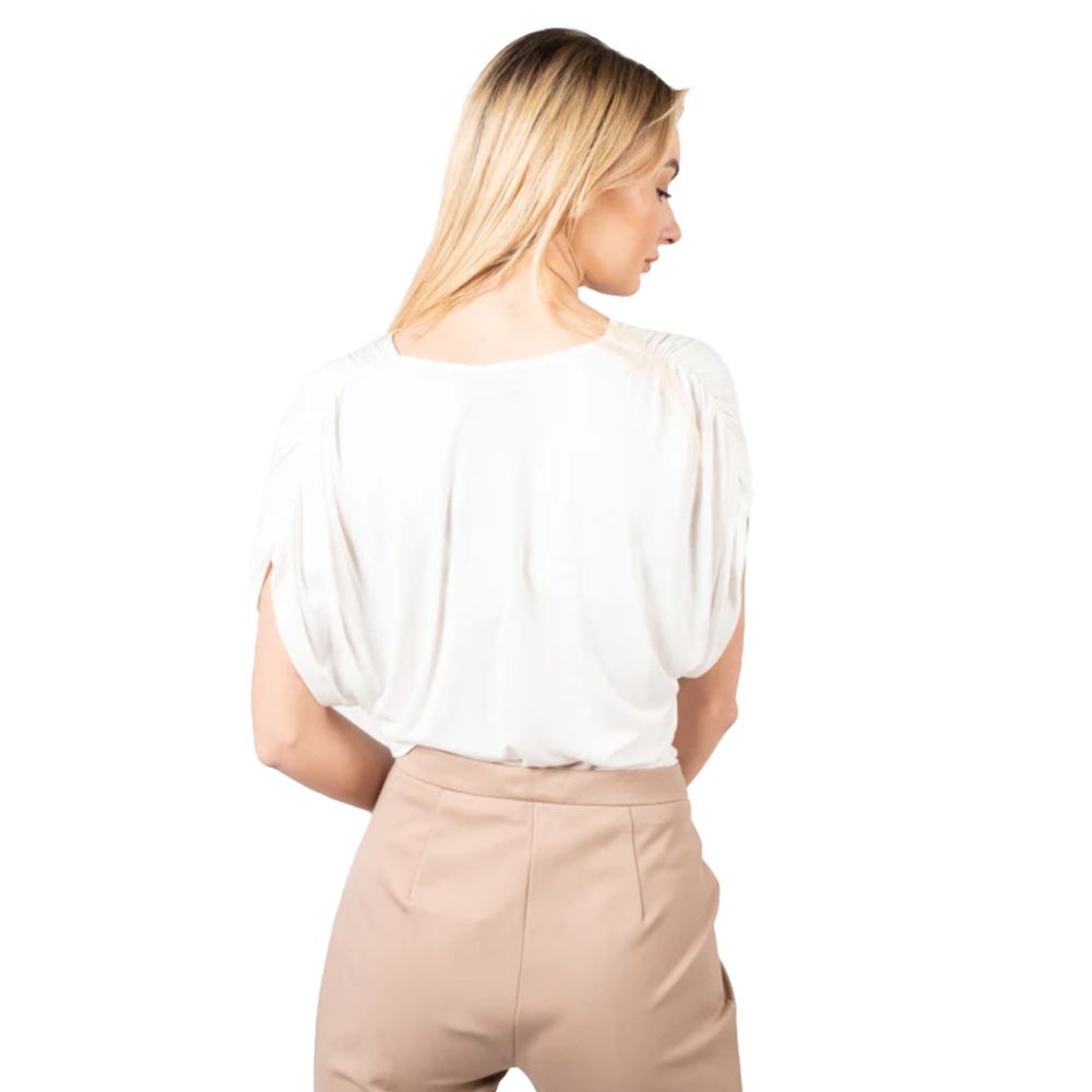 White Viscose Tops & T-Shirt