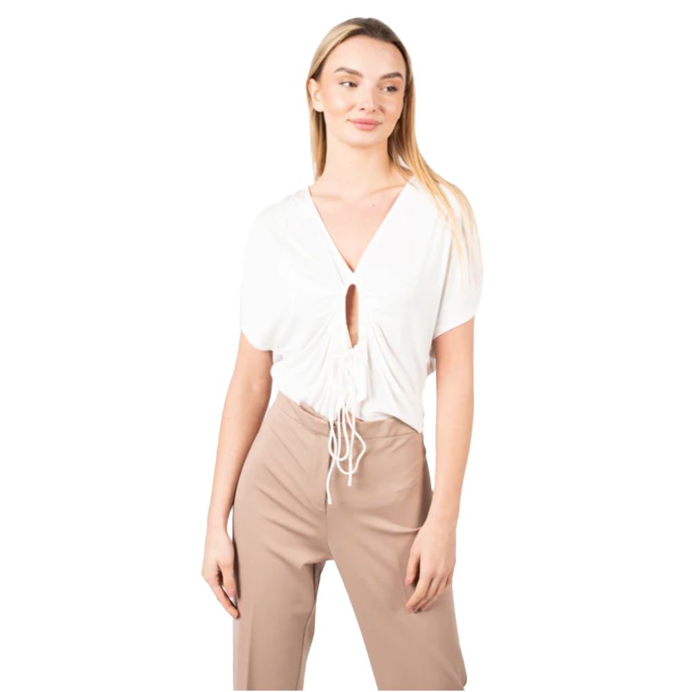 White Viscose Tops & T-Shirt