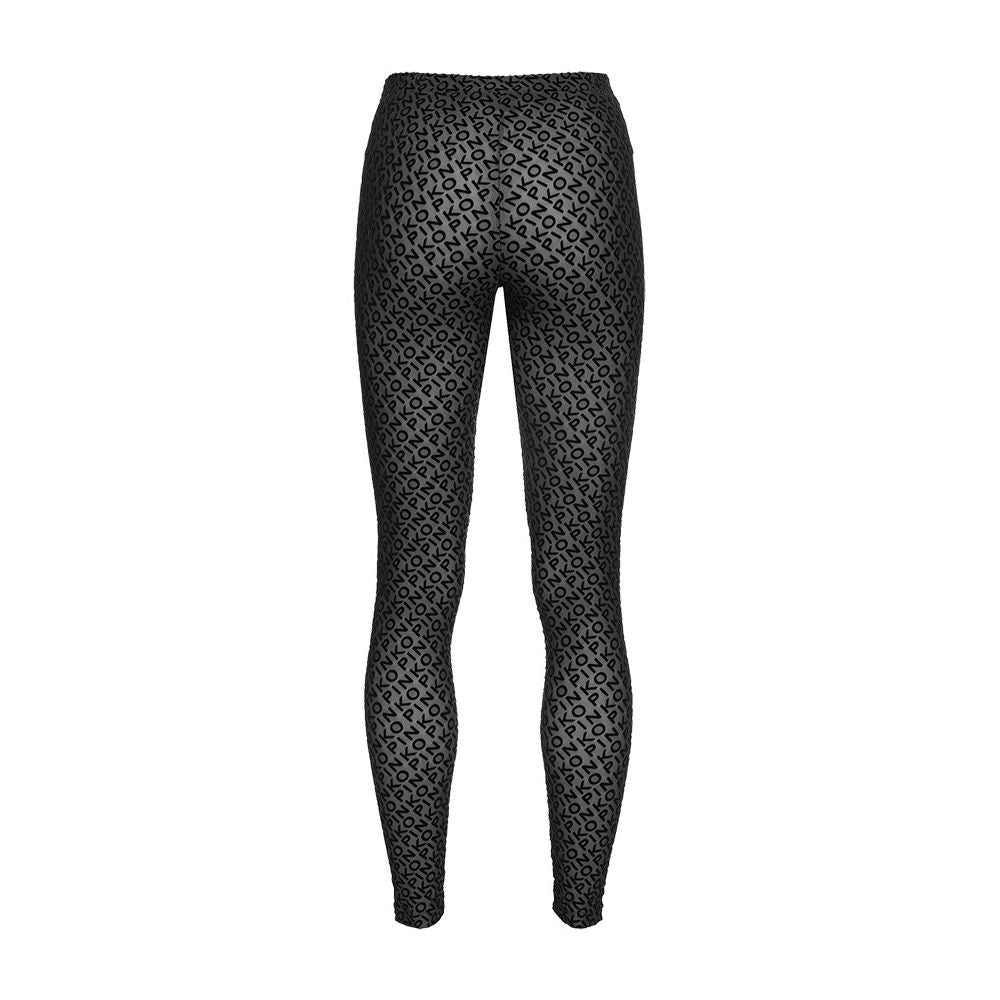 Black Nylon Jeans & Pant