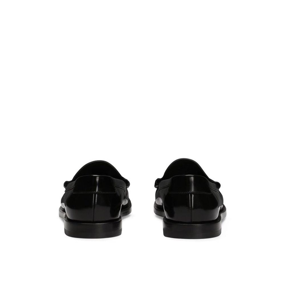 Leather Logo Loafers