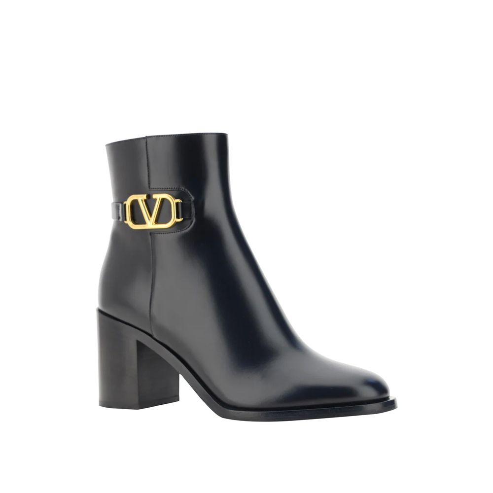 VLogo Leather Ankle Boots