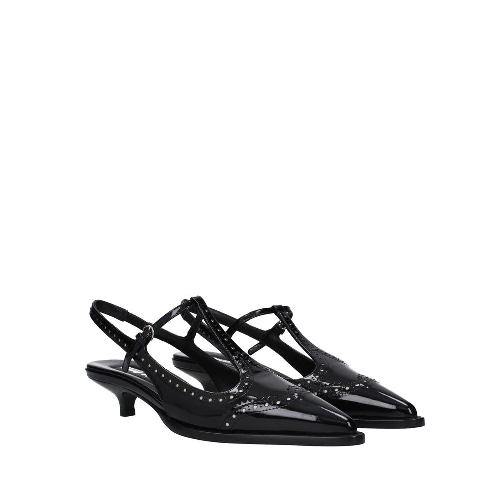 Leather Slingback Pumps