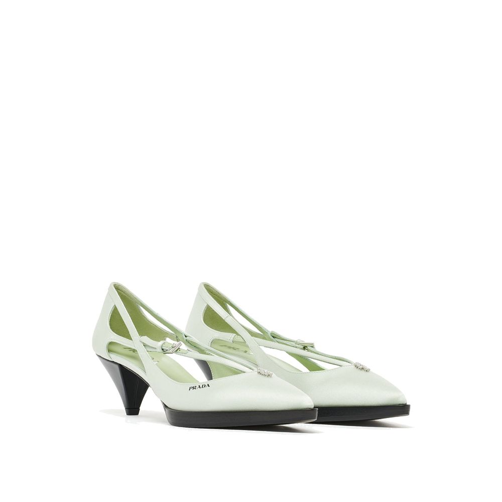 Cut-Out Satin Pumps