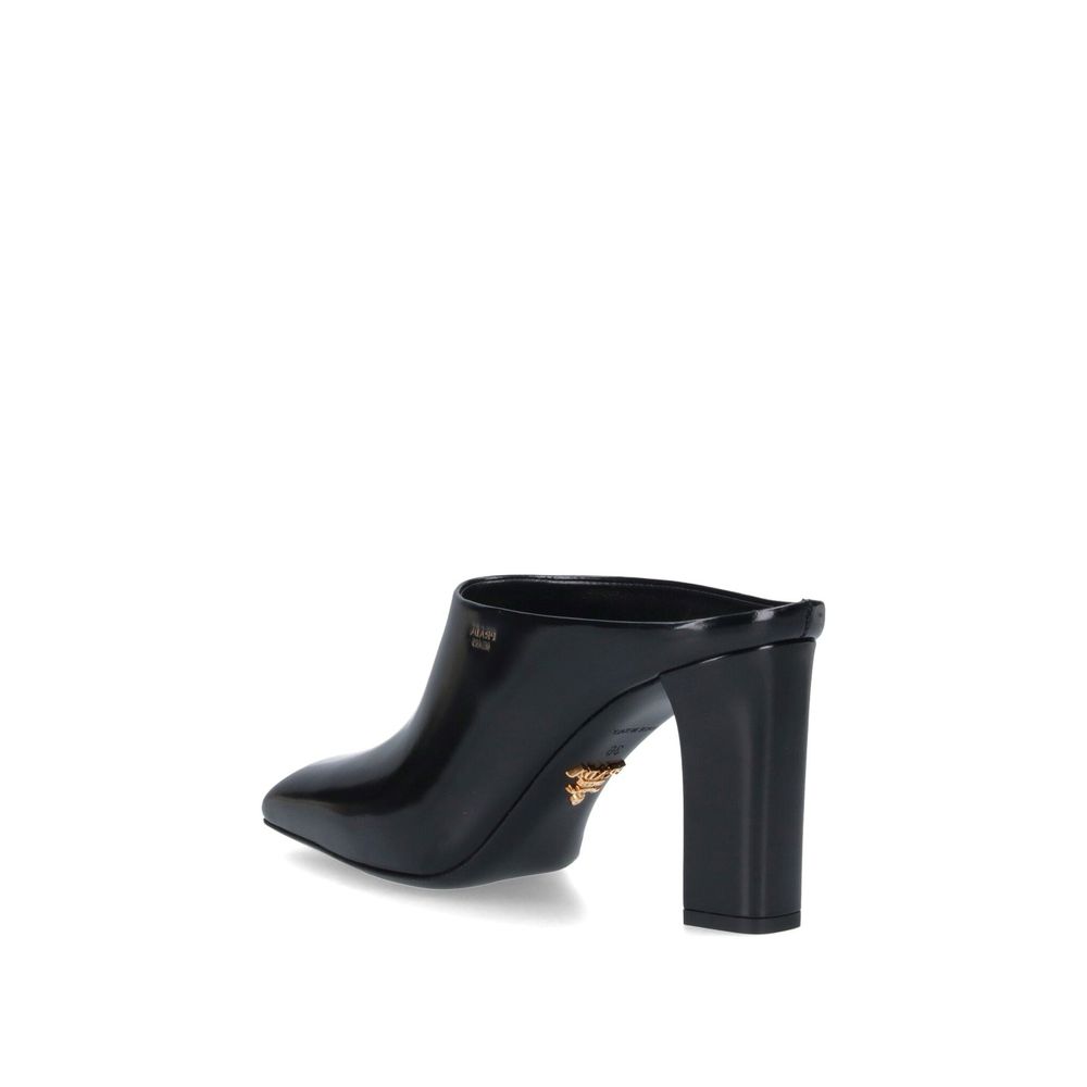 Leather Logo Mules