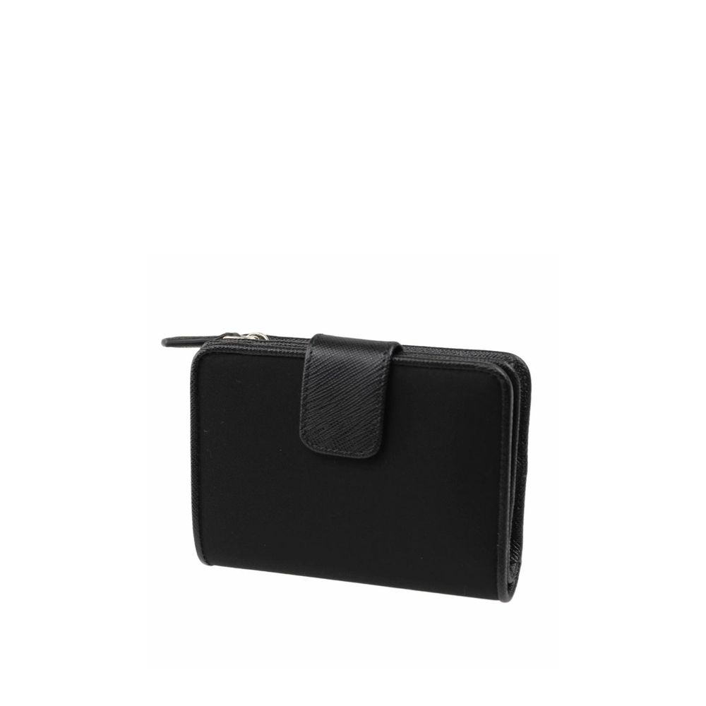 Nylon and Leather French Wallet