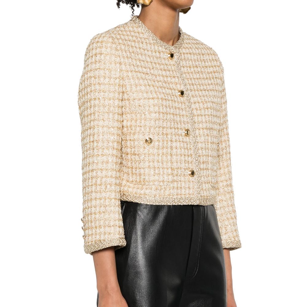 Check Lamé Jacket