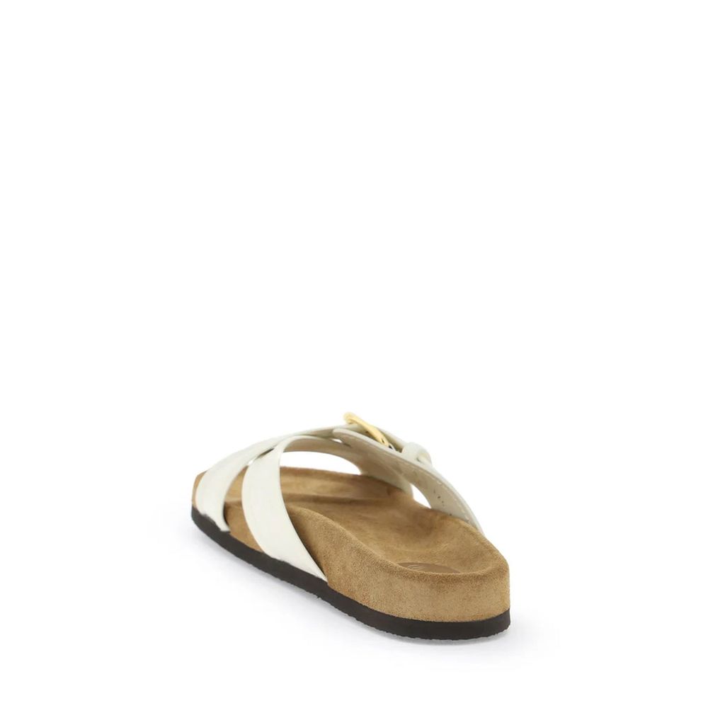 Leather Flat Sandals