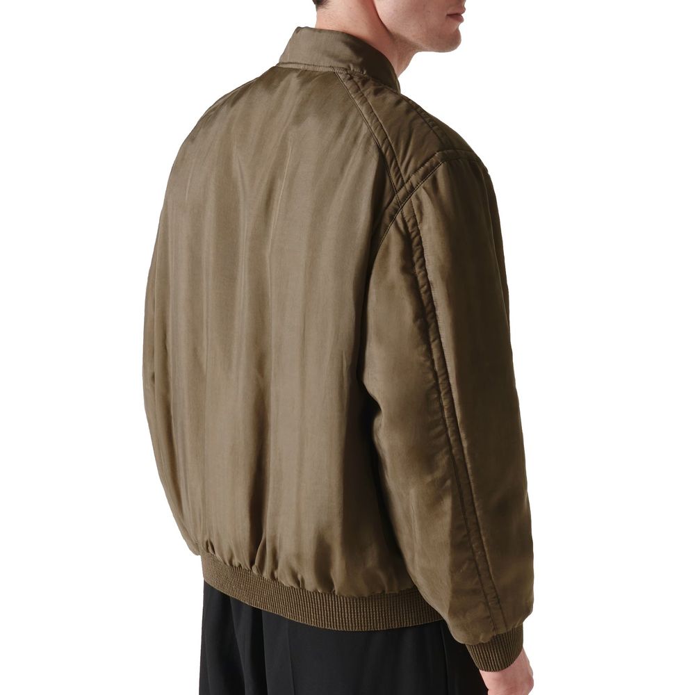 Twill Teddy Bomber Jacket