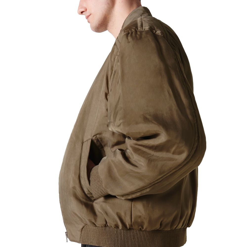 Twill Teddy Bomber Jacket