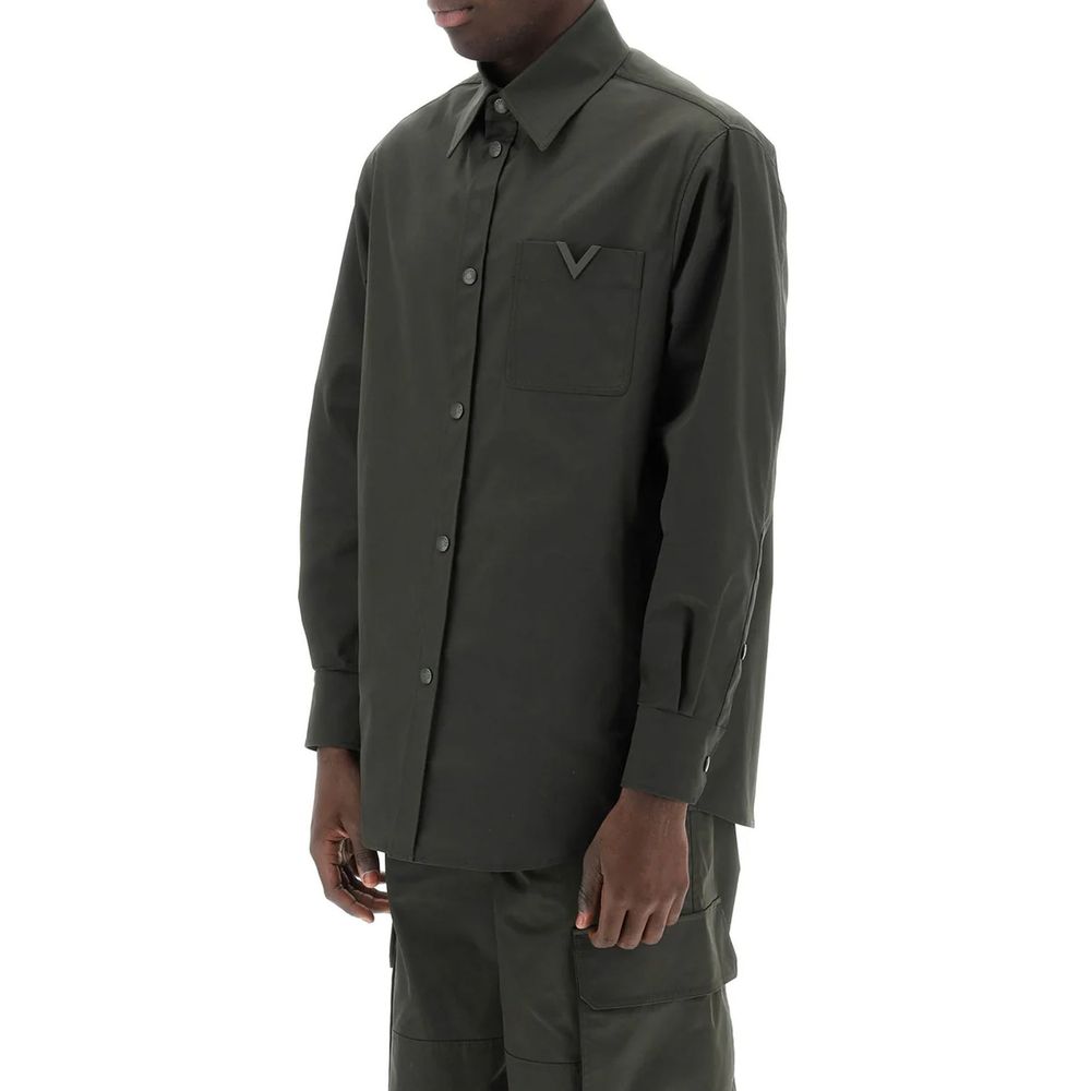 V-Logo Jacket Overshirt