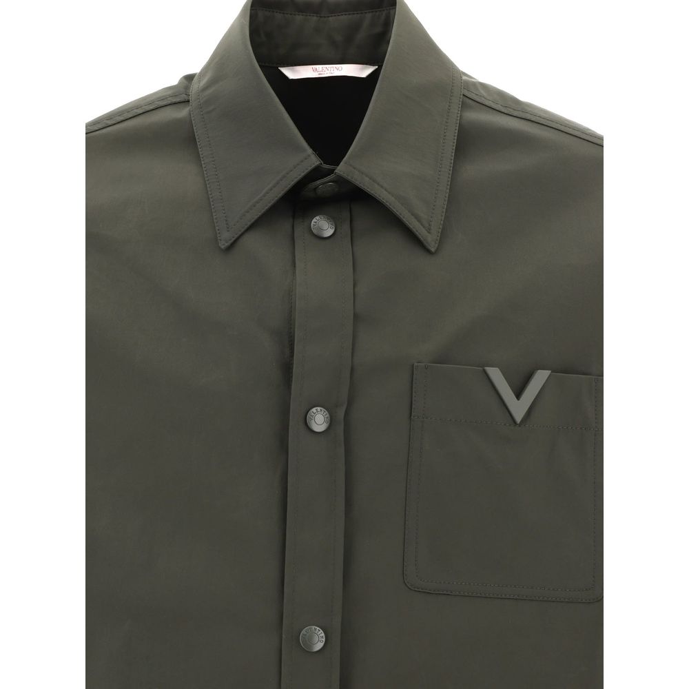V-Logo Jacket Overshirt