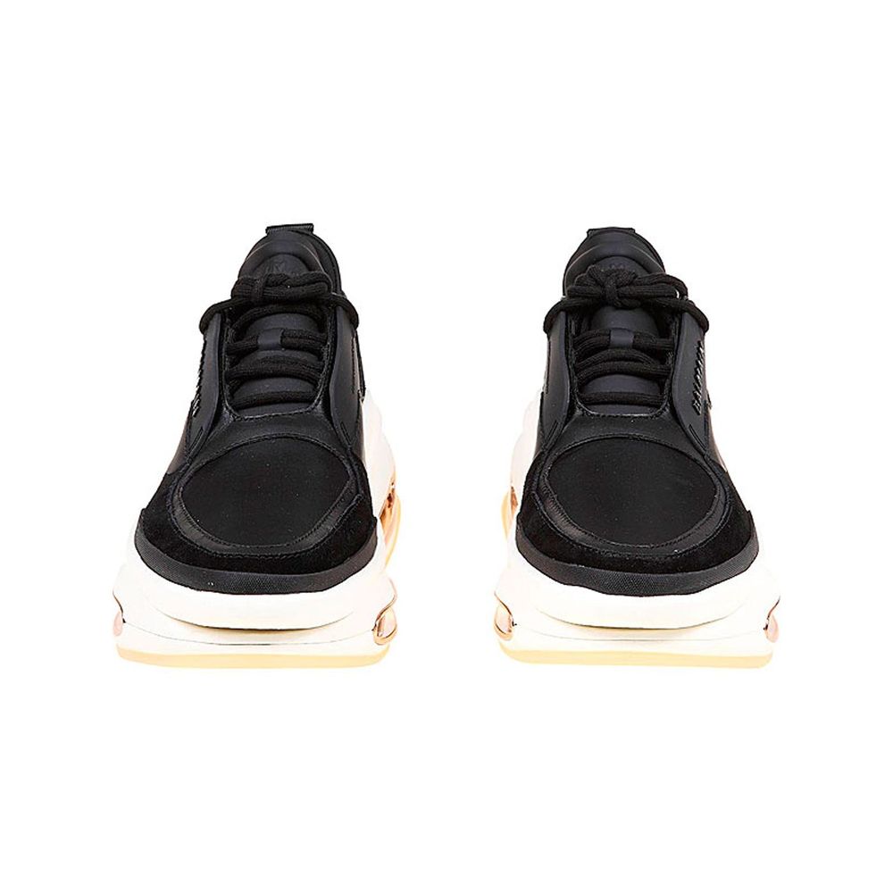 Leather And Fabric Sneakers