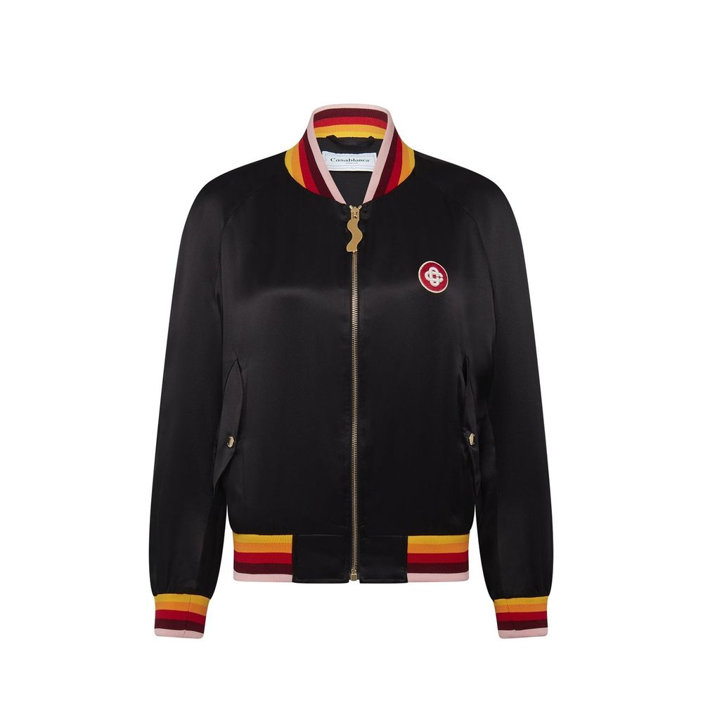 Silk Logo Bomber