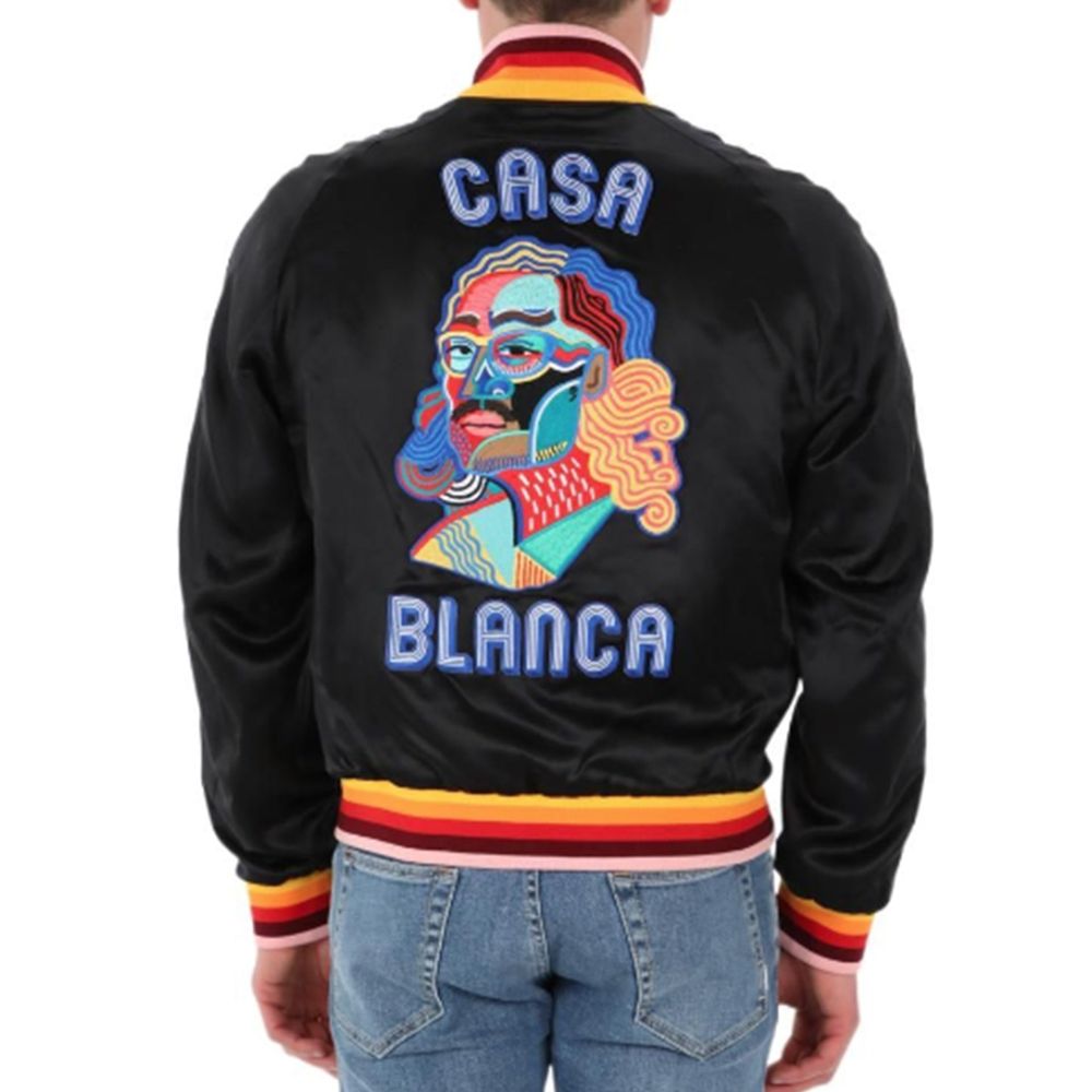 Silk Logo Bomber