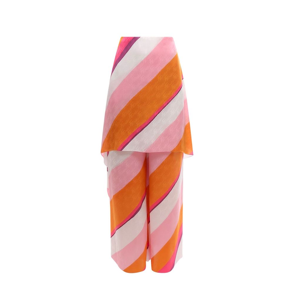 Ff Color-Block Draped Trousers