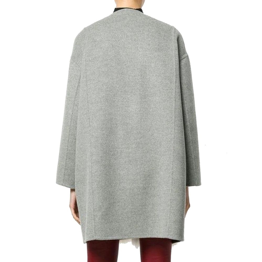 Fur Trim Cashmere Coat