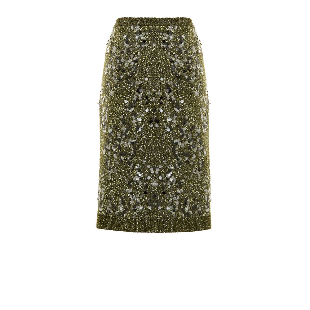 Green Viscose Skirt