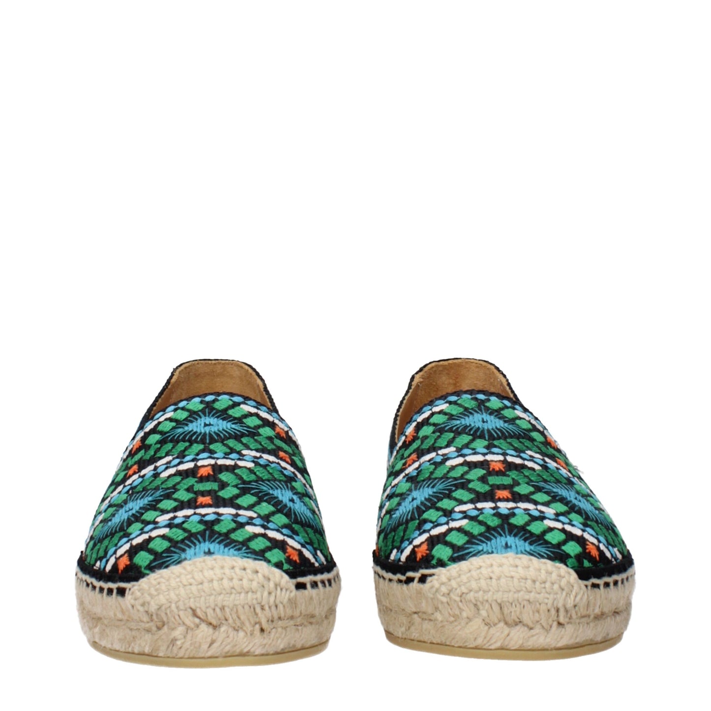 Black Fabric Espadrilles