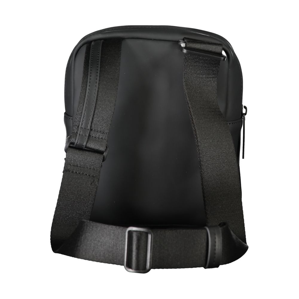 Bolso bandolera de poliéster negro