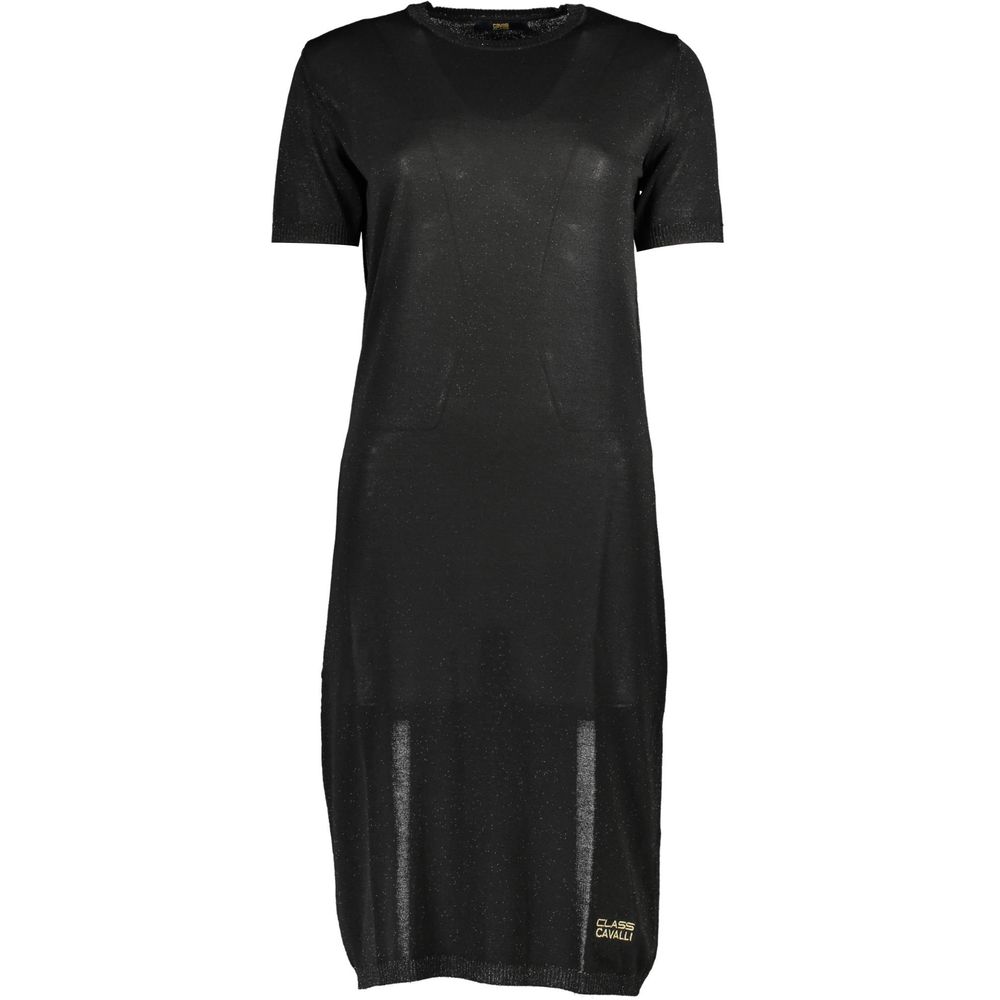 Vestido negro de viscosa