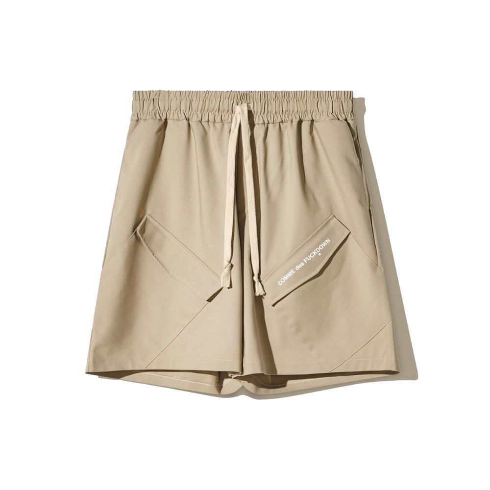 Beige Cotton Short