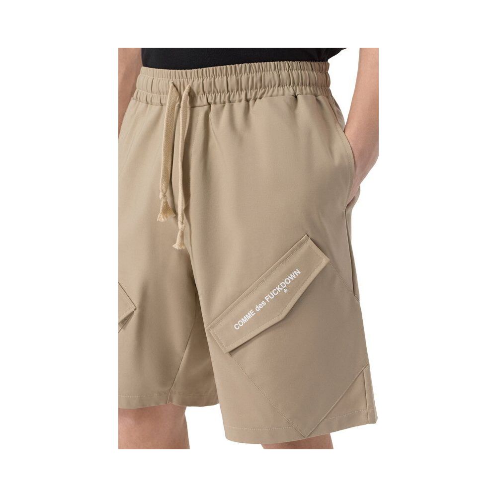 Beige Cotton Short