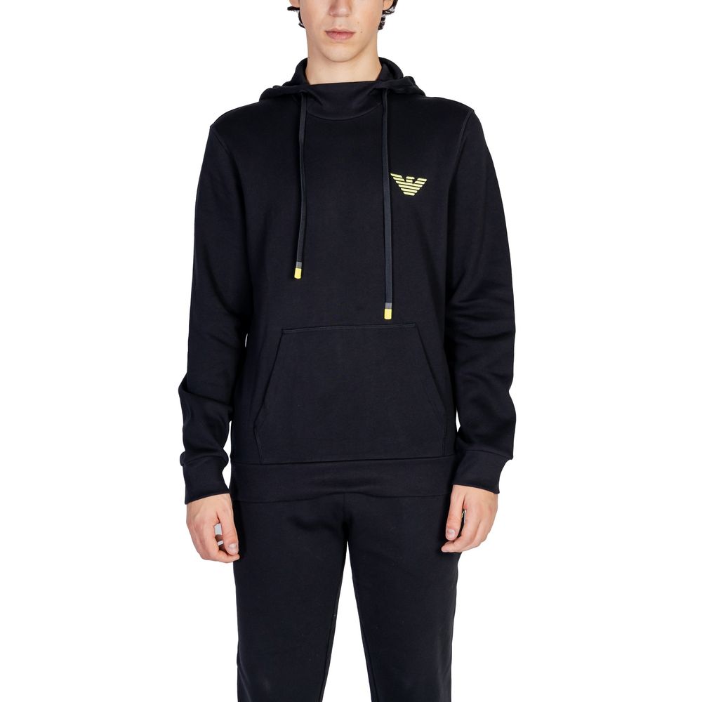 Black Cotton Hoody