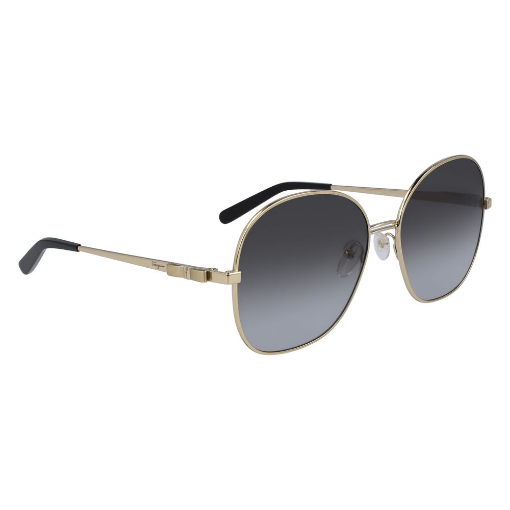Gafas de sol de metal dorado