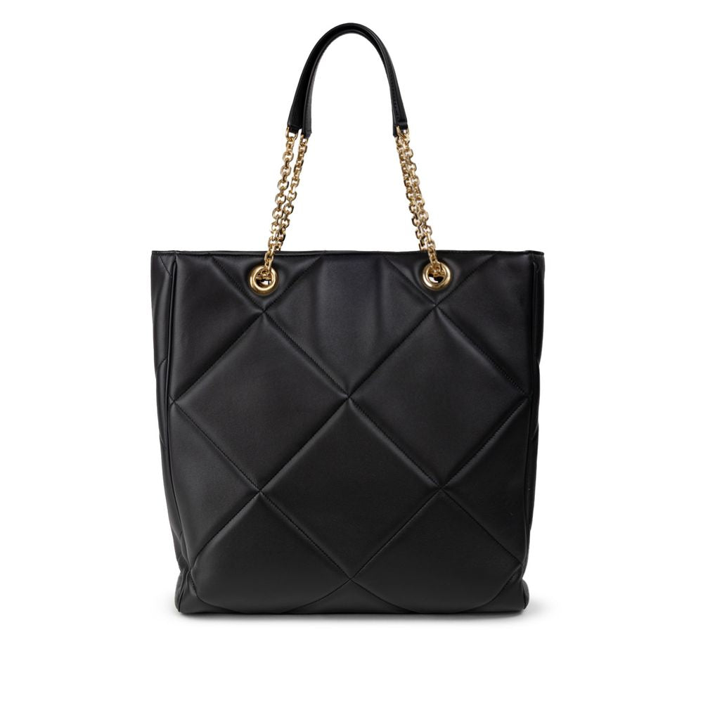 Black Leather Tote Bag