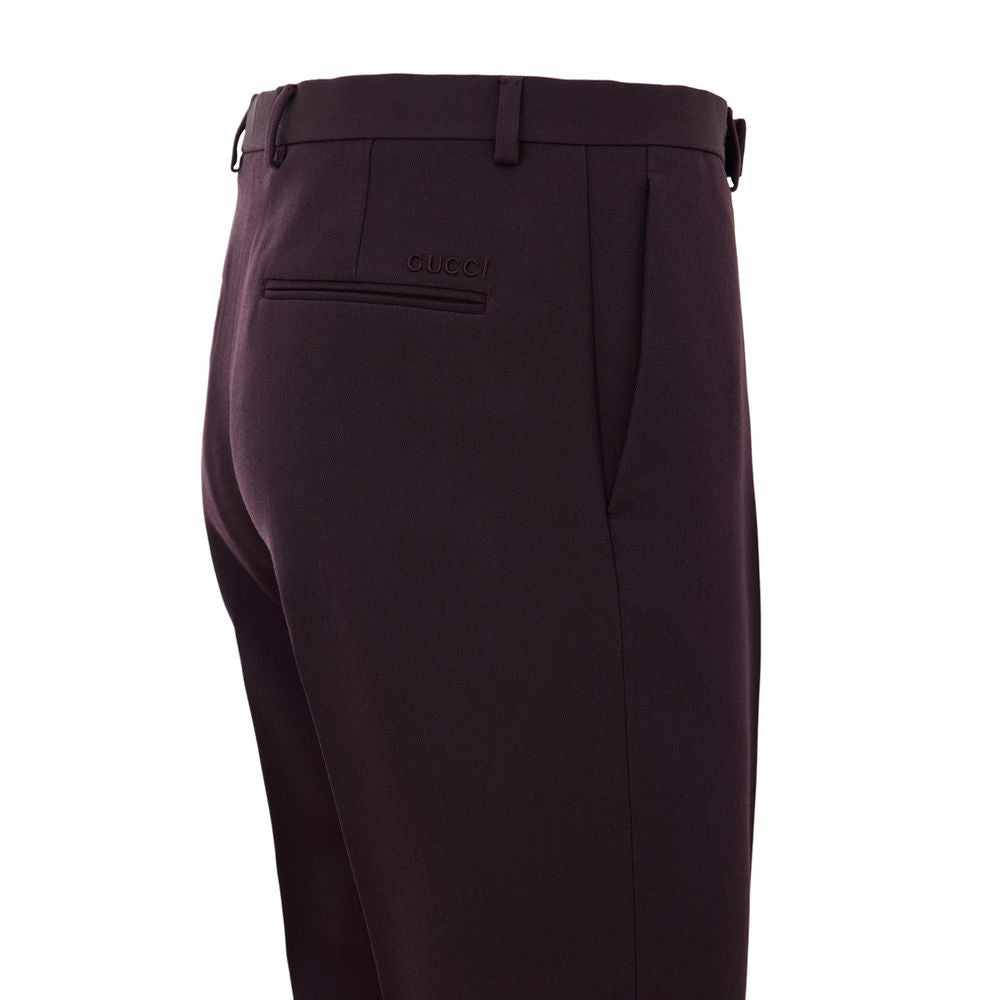 Bordeaux Wool Jeans Denim