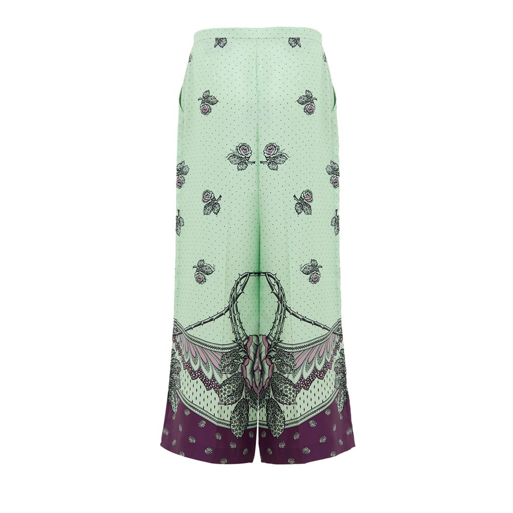 Green Silk Pant