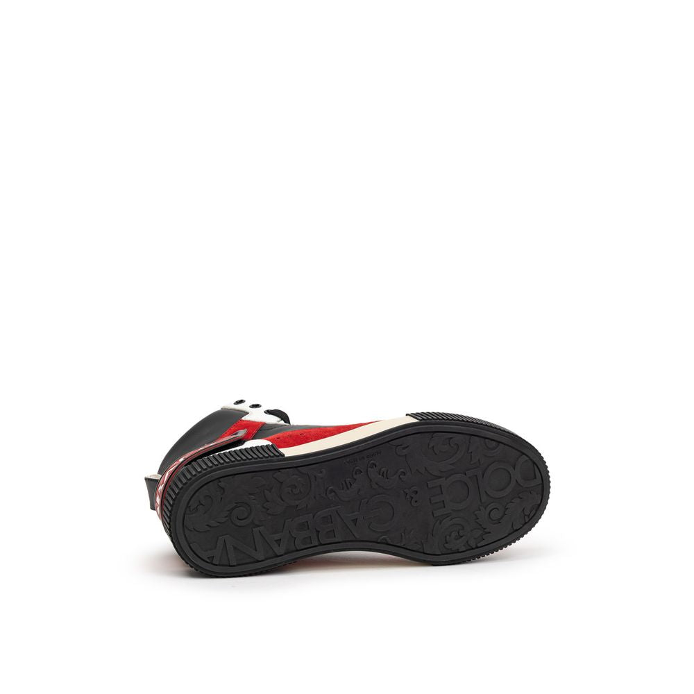 Bicolor Leather High Top
