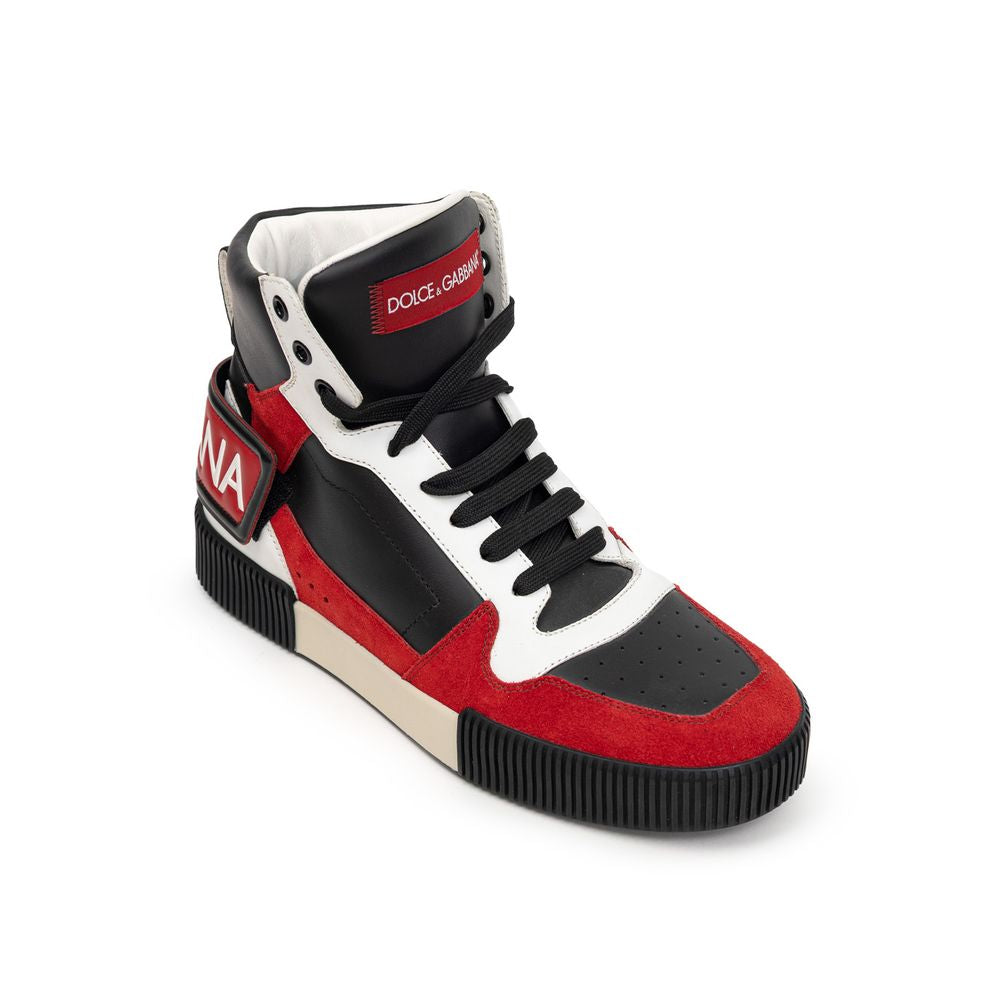 Bicolor Leather High Top