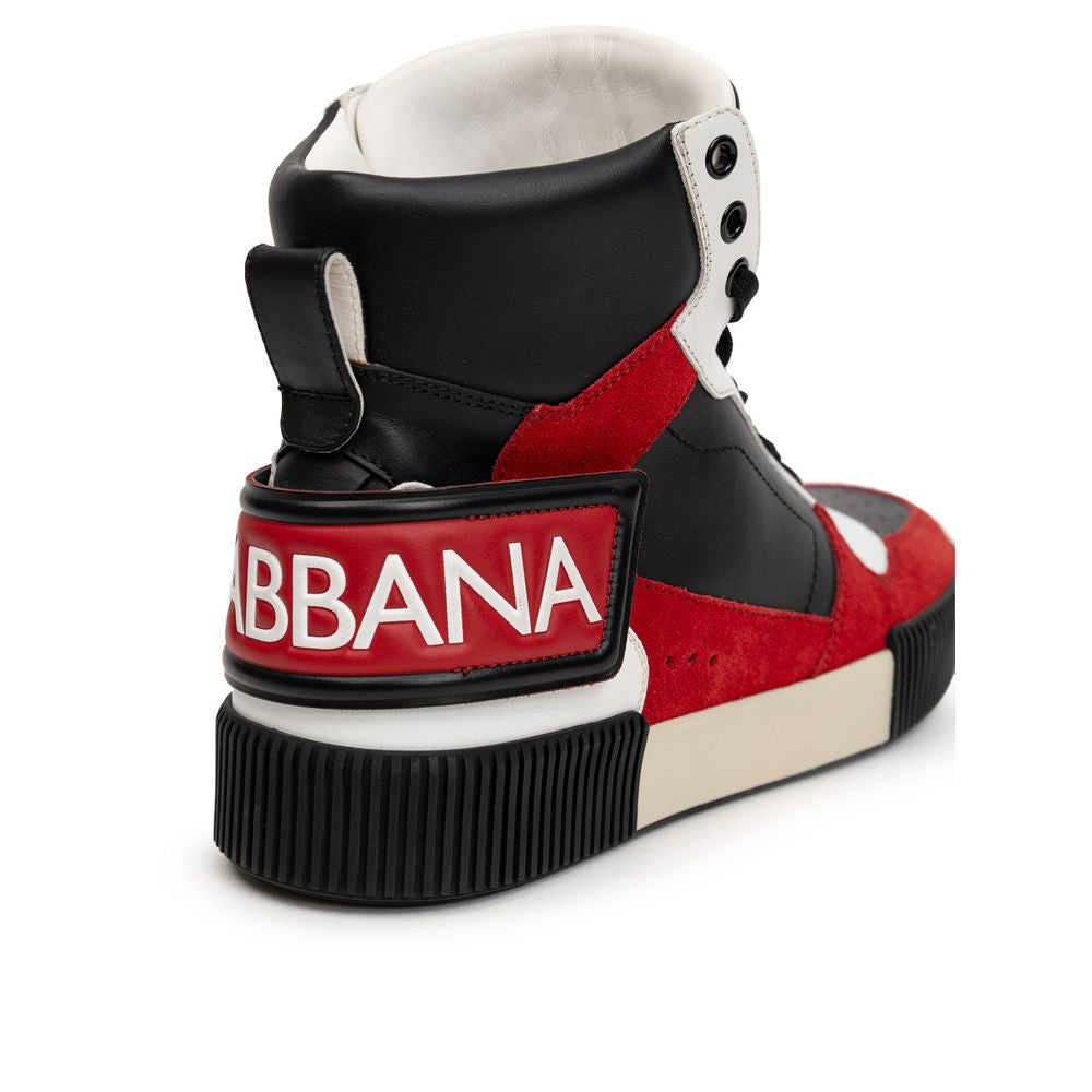 Bicolor Leather High Top