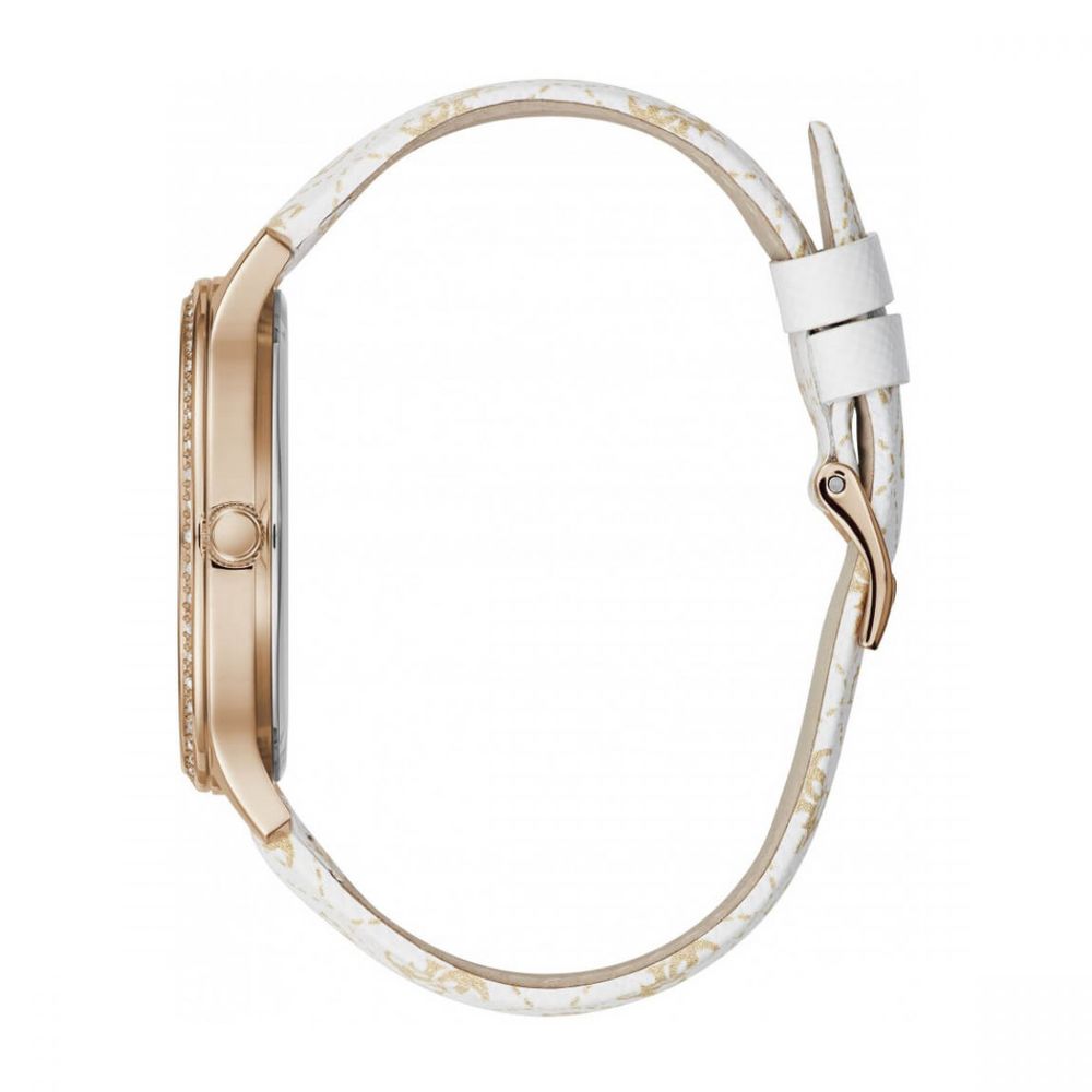 White Leather Watch