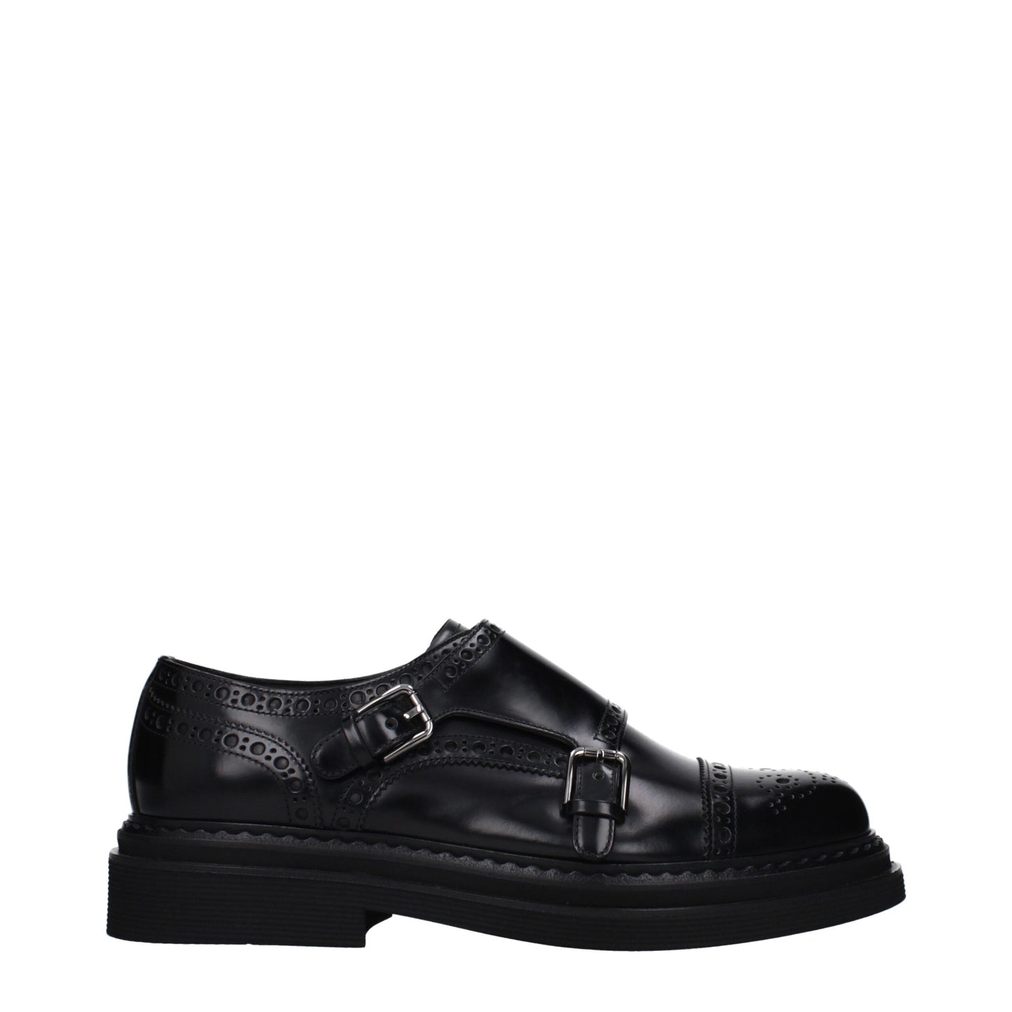 Black Leather Oxfords And Derbies