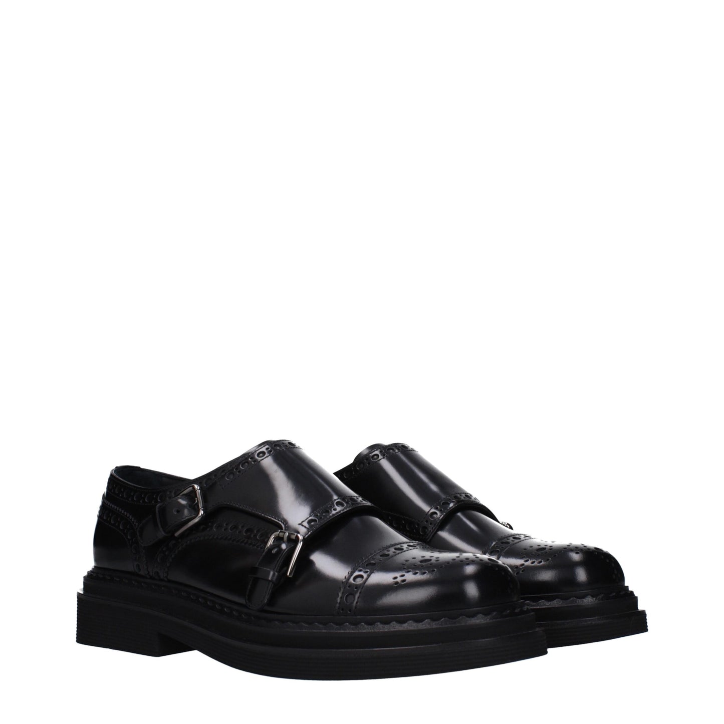 Black Leather Oxfords And Derbies