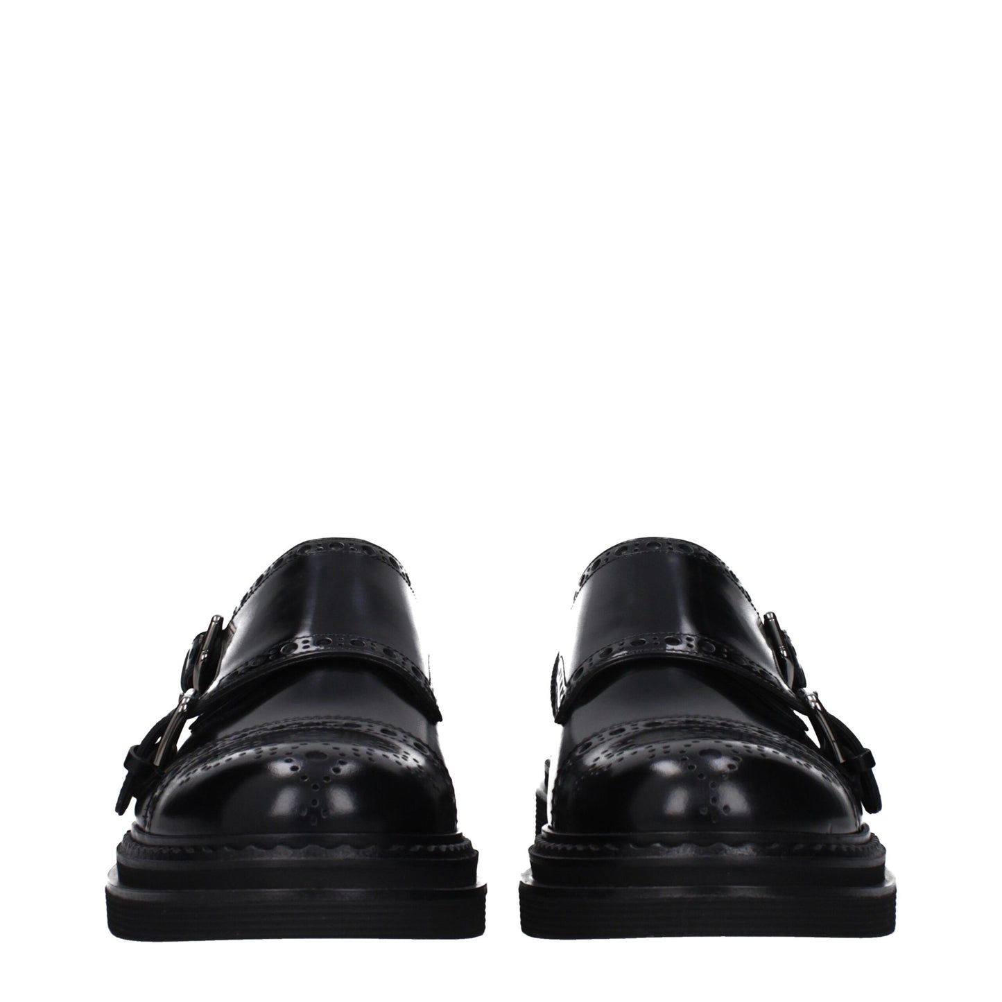 Black Leather Oxfords And Derbies