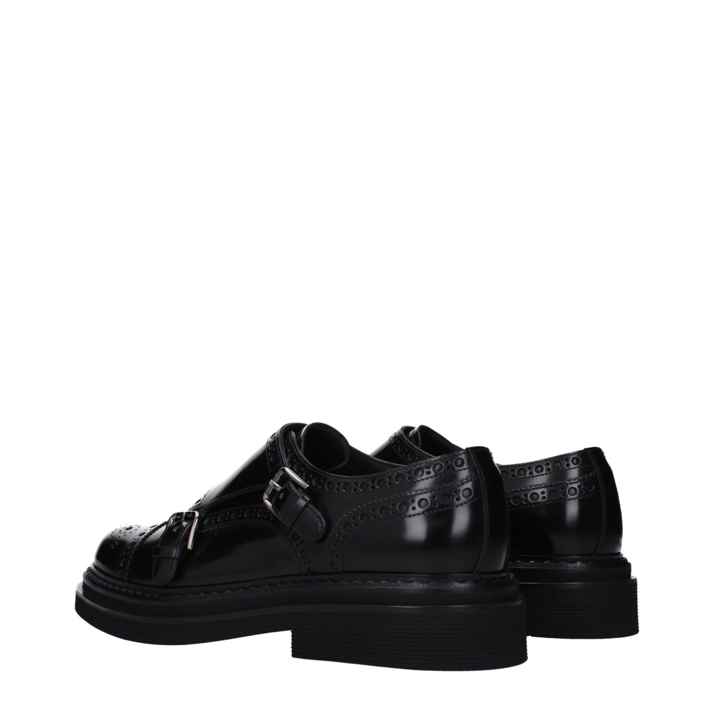 Black Leather Oxfords And Derbies
