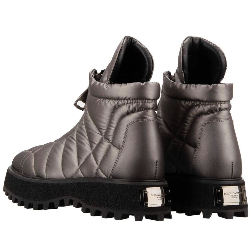 Gray Nylon Boot