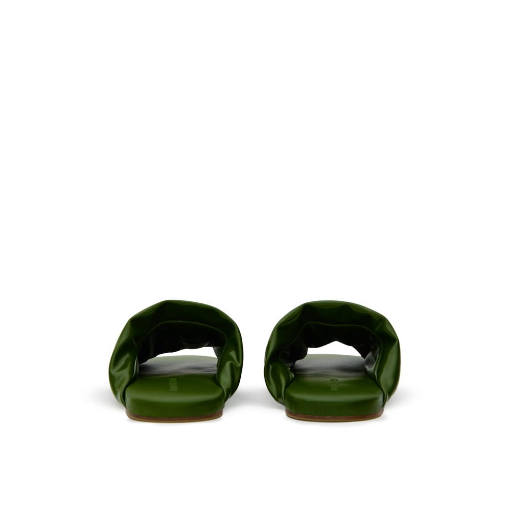 Green Leather Slipper