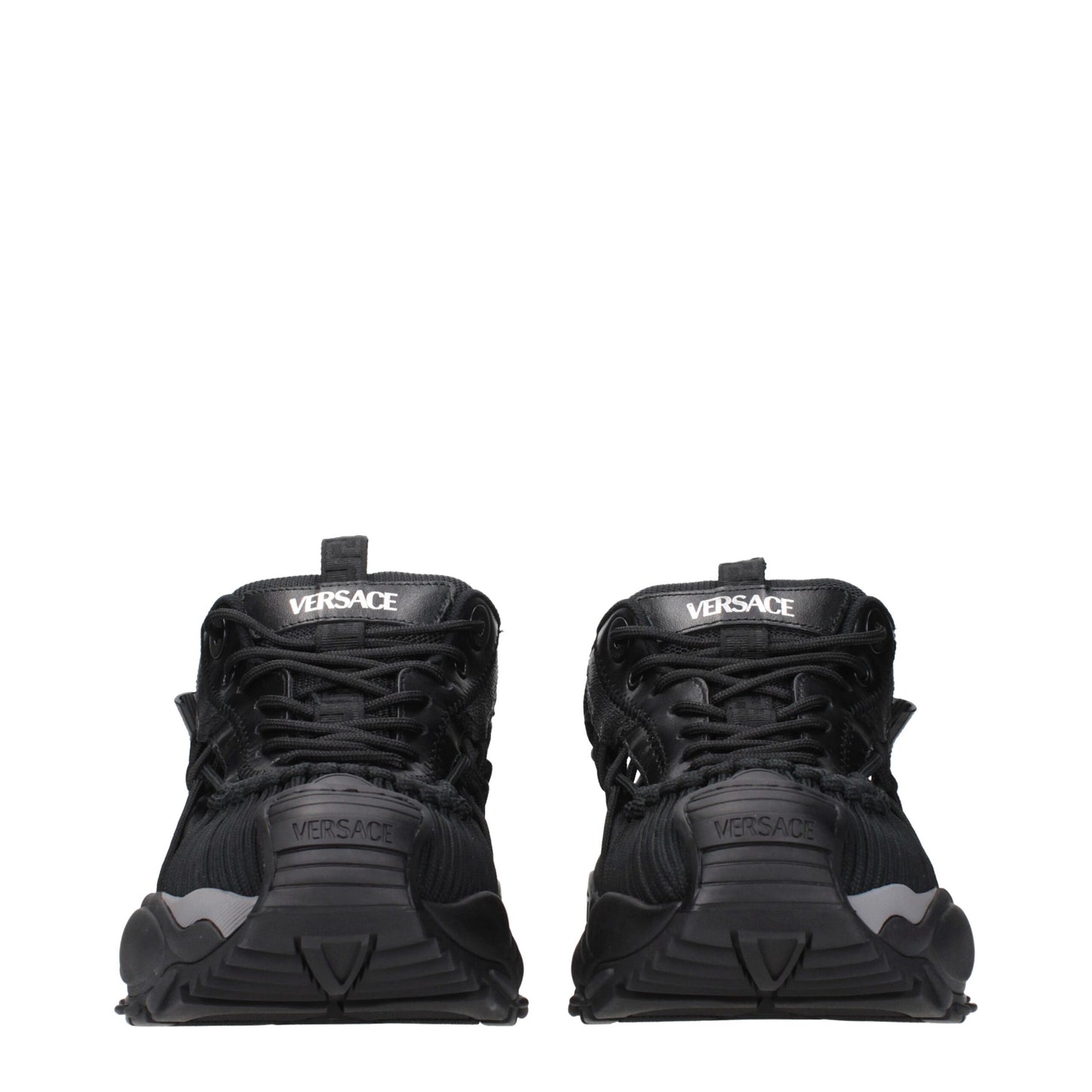 Black Leather Athletic Sneakers