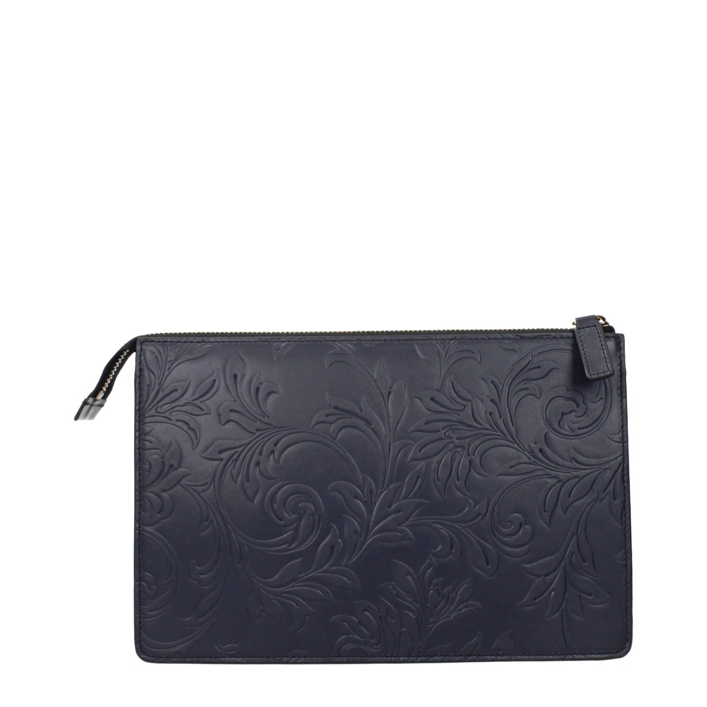 Blue Leather Clutch Bags