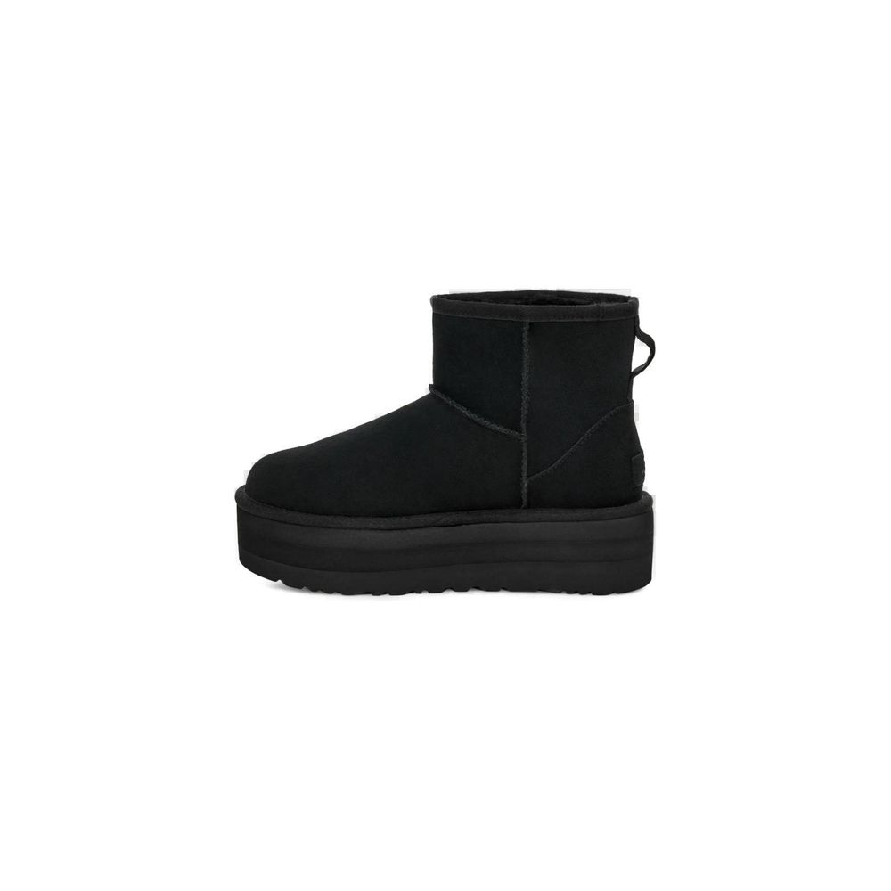 Black Suede Leather Ankle