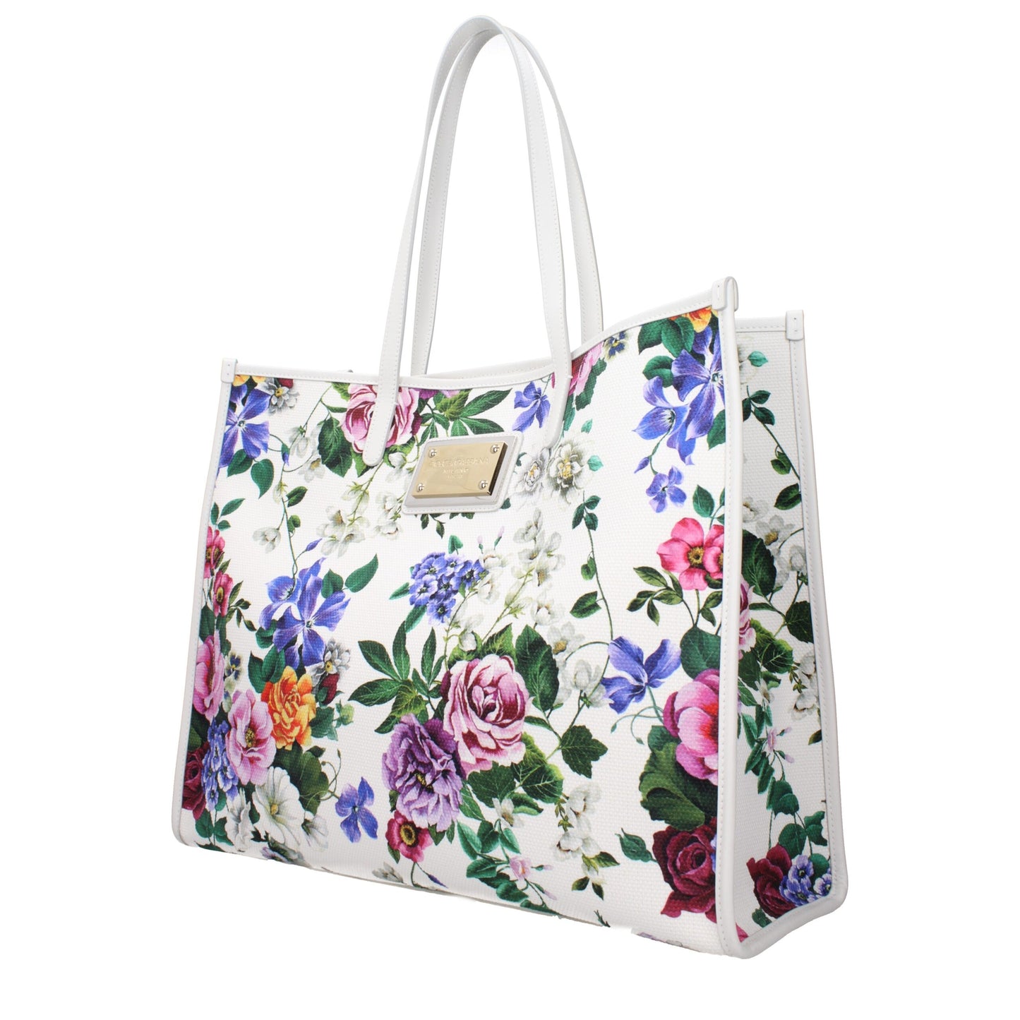 White Fabric Shoulder Bags
