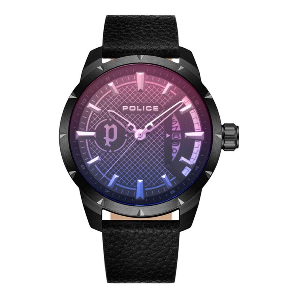 Reloj de piel negro
