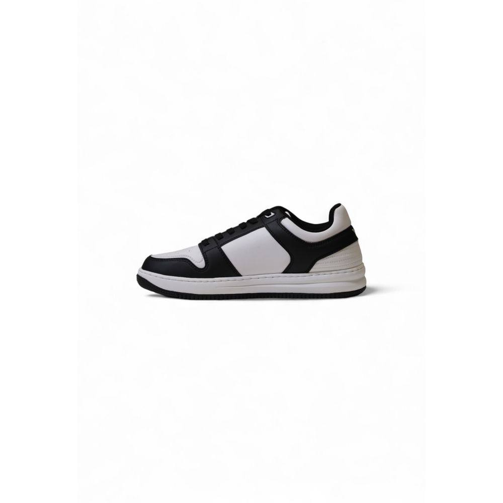Sneaker de poliéster blanco y negro