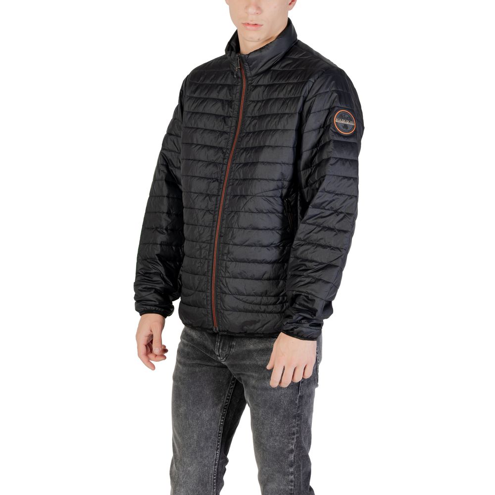 Chaquetas y abrigos de poliamida negra