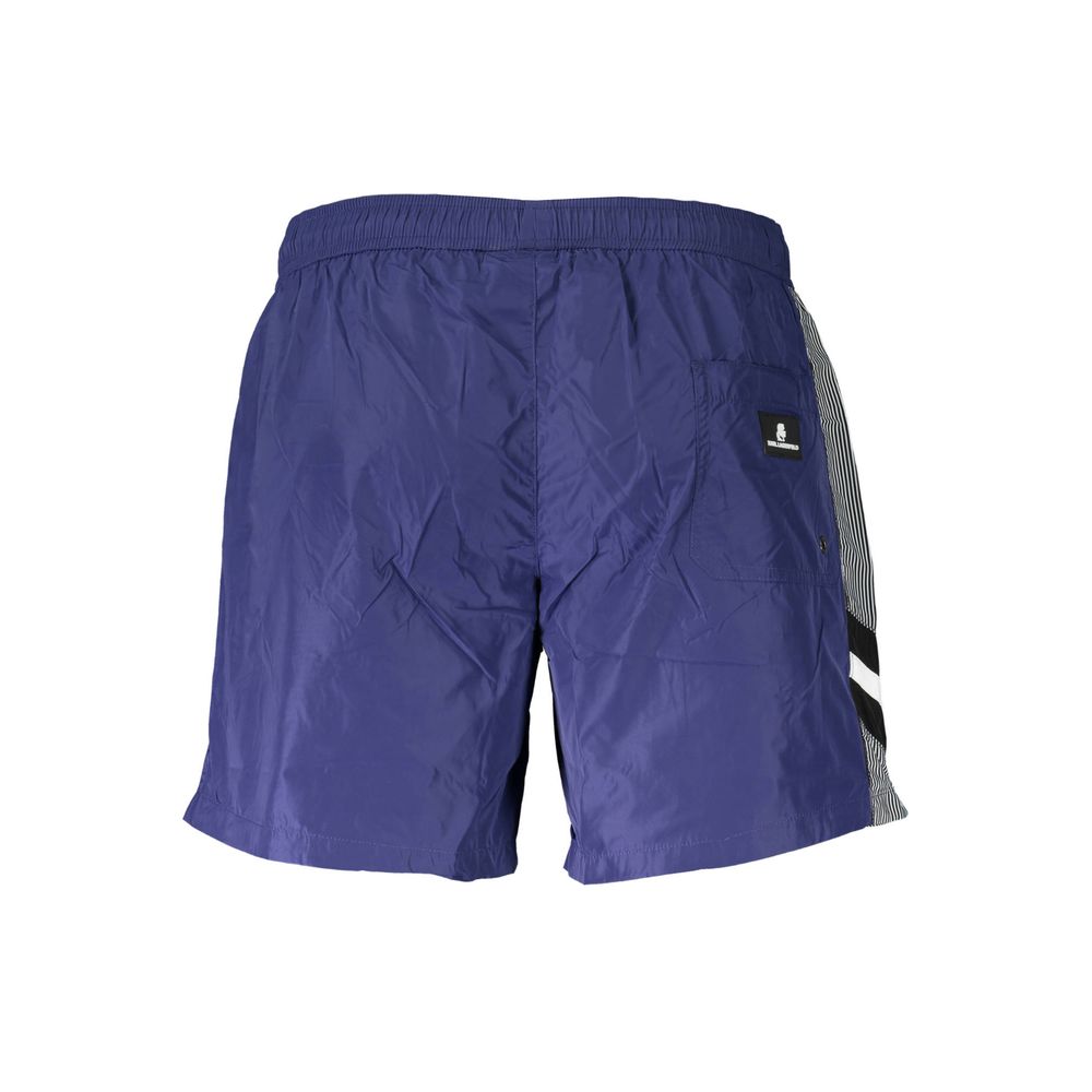 Bañador de poliéster azul