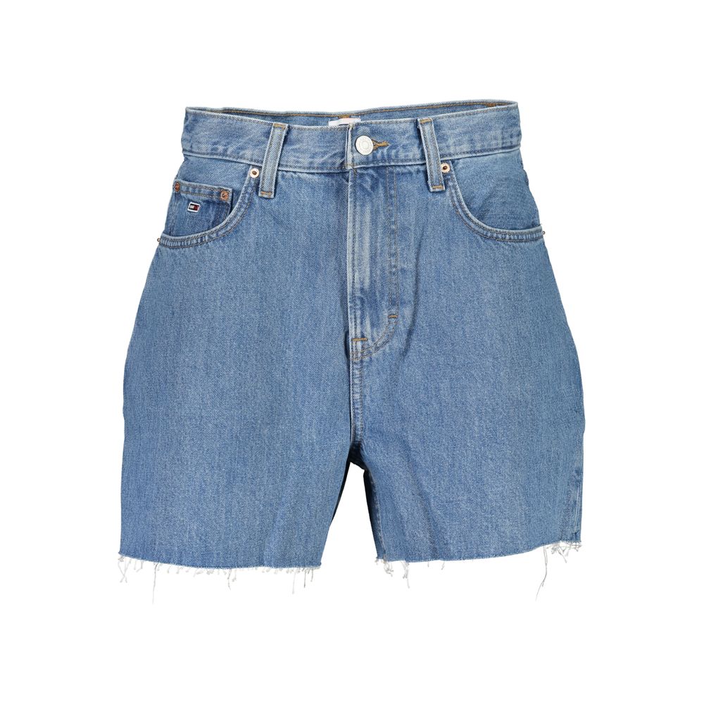 Pantalón corto de algodón azul